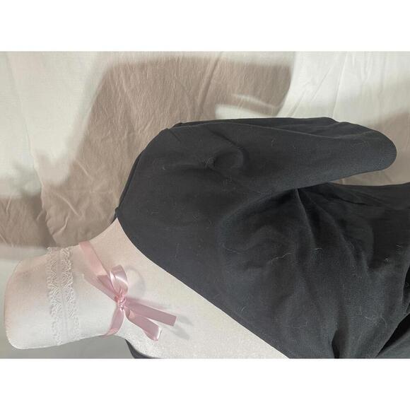 Zara Black Short Sleeve Top Size - M - Picture 2 of 3